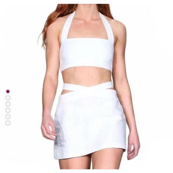 $229 Revolve x Rumer Avalon wrap skirt black white size Xsmall  m1 - Picture 1 of 4